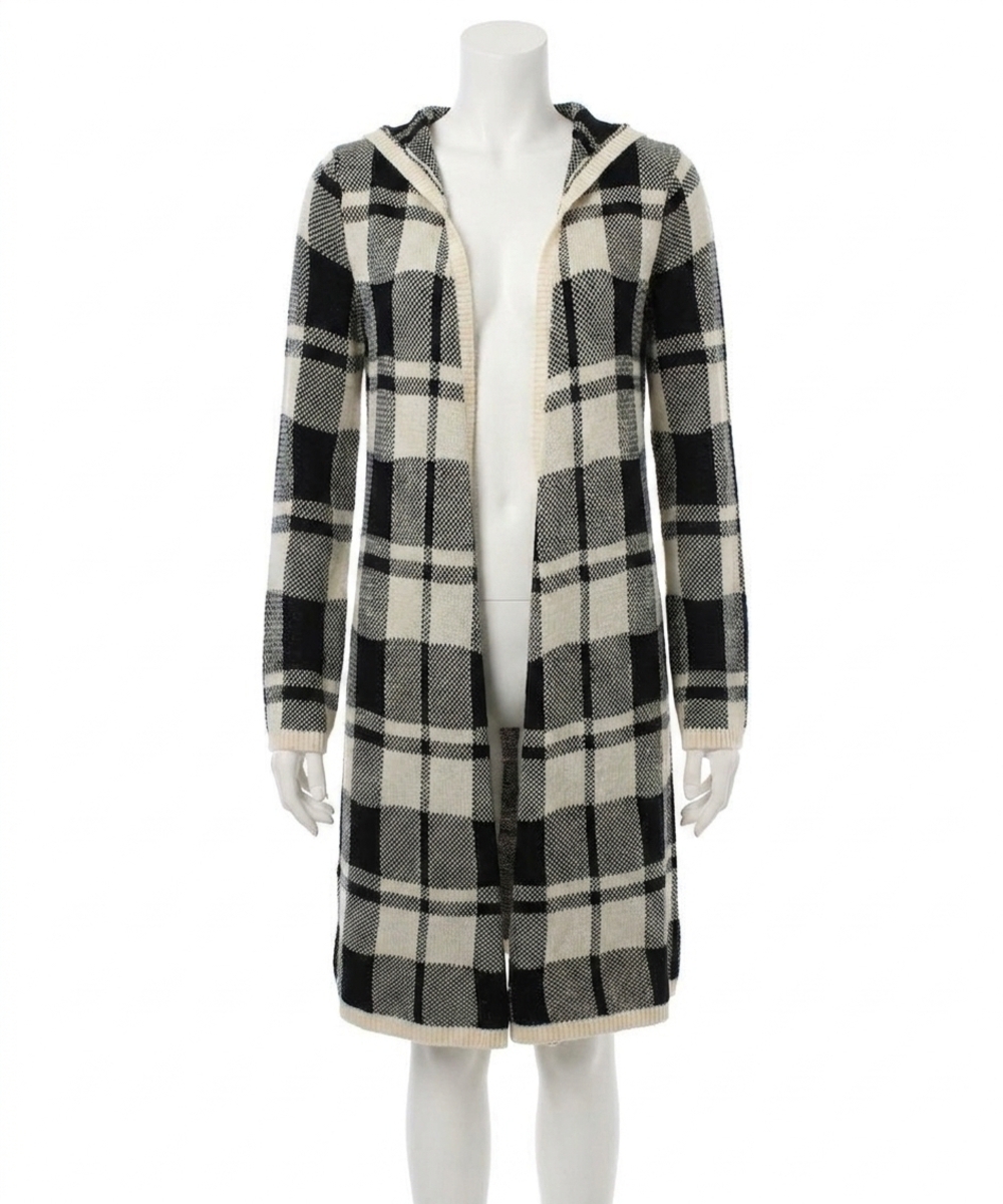 NEW ELAN women's open front long sweater in multi